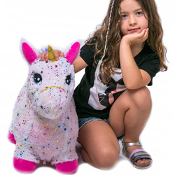 SKOCZEK JEDNOROŻEC KONIK DO SKAKANIA DMUCHANY ZABAWKA DLA DZIECI Z POMPKĄ