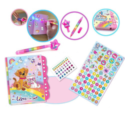 Magiczny PAMIĘTNIK NOTES NA KOD SZYFR DŁUGOPIS NIEWI TUSZ Zestaw dla dzieci