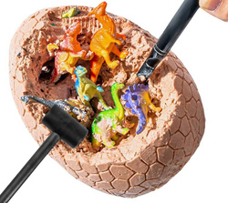 JAJO DINOZAURA JUMBO SKAMIELINA + 12 FIGUREK DINOZAURA W JAJKU ZESTAW XXL