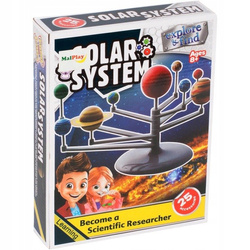 ZESTAW KREATYWNY DO MALOWANIA UKŁAD SŁONECZNY MODEL EDUKACYJNY PLANETY 3D