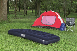 MATERAC DMUCHANY ŁÓŻKO DMUCHANE DO SPANIA DOMU WELUR TURYSTYCZNY POD NAMIOT