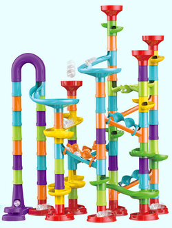 TOR kulkowy KULODROM wyścig DLA KULEK Marble ZESTAW KULKI WYRZUTNIA 113 el.