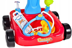 ZESTAW DO REANIMACJI WÓZEK MAŁY LEKARZ EKG AKCESORIA DO ZABAWY DLA DZIECI