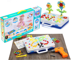 KLOCKI KONSTRUKCYJNE wkrętarka śrubki ZESTAW 3D