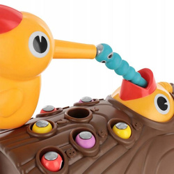 GRA MAGNETYCZNA DZIĘCIOŁ ROBACZKI DZIECIECA ZABAWKA DO GRANIA DLA DZIECI