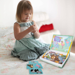 UKŁADANKA MAGNETYCZNA KLOCKI MAGNETYCZNE PUZZLE ZWIERZĘTA MONTESSORI
