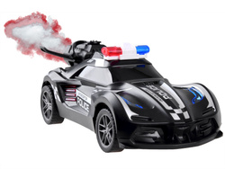 Auto zdalnie sterowane Policja dym światło RC0596