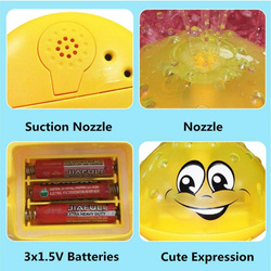 PŁYWAJĄCA FONTANNA DO KĄPIELI WANNY KULA LED ZABAWKA ŁAZIENKOWA DLA DZIECI