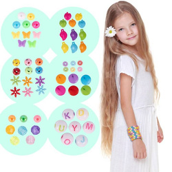 KORALIKI ZESTAW KREATYWNY ZESTAW DO TWORZENIA BRANSOLETKEK DLA DZIECI