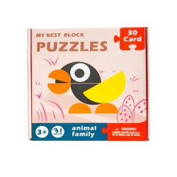 MOZAIKA UKŁADANKA ZWIERZĘTA ZABAWKA PUZZLE MONTESSORI DLA DZIECI NA PREZENT