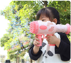 Pistolet do Robienia Baniek NA BAŃKI MYDLANE AUTOMAT MASZYNA Baterie + PŁYN