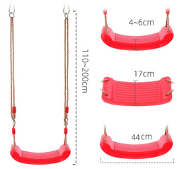 Huśtawka DLA DZIECI OGRODOWA DESKA plastikowa MOCNA siedzisko ZESTAW