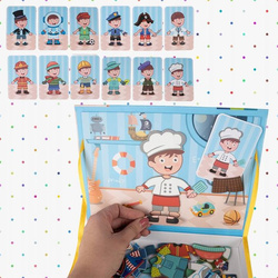 UKŁADANKA MAGNETYCZNA UBIERANIE CHŁOPCA MONTESSORI