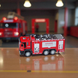Metalowy SAMOCHÓD STRAŻACKI Straż Pożarna AUTKO ZABAWKA dla chłopca dziecka