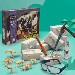 Wykopaliska dinozaury Zestaw do wykopalisk 6w1 dla dzieci Zabawka EDU T-Rex