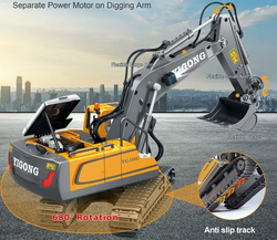 KOPARKA RC ZABAWKA NA GĄSIENICACH STEROWANA PILOT 2,4GHZ DLA DZIECI CHŁOPCA