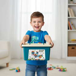 KLOCKI MAGNETYCZNE KONSTRUKCYJNE TOR KULKOWY KREATYWNA ZABAWKA DLA DZIECI