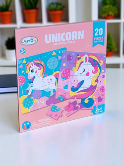 MAGNETYCZNA UKŁADANKA JEDNOROŻEC KSIĄŻECZKA PUZZLE MAGNETYCZNE ZABAWKA