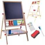 TABLICA KREDOWA MAGNETYCZNA DWUSTRONNA 6w1 + ZEGAR