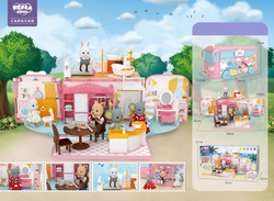 Rozkładany kamper WAKACYJNY Koala domek dla lalek AUTO otwierany AUTOBUS