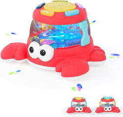 Krab do raczkowania Z DŹWIĘKIEM I ŚWIATŁEM LED zabawka dla dzieci Pełzający