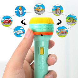 RĘCZNY PROJEKTOR RZUTNIK DO POKAZ SLAJDÓW ZDJĘĆ ZABAWKA DLA DZIECI LATARKA