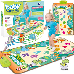 MUZYCZNA Mata taneczna dinozaury PIANINO do nauki tańca i dźwięk dla dzieci