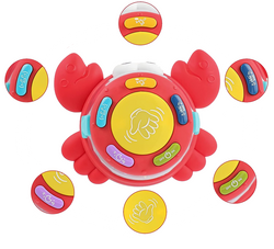 Uciekający Krab zabawka do raczkowania Z DŹWIĘKIEM I ŚWIATŁEM Pełzający