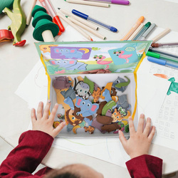 UKŁADANKA MAGNETYCZNA KLOCKI MAGNETYCZNE PUZZLE ZWIERZĘTA MONTESSORI