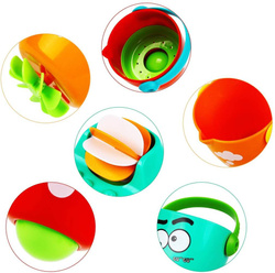 Zestaw KUBECZKI PRZELEWOWE WIADERECZKA do kapieli wody wanny zabawy na plaż