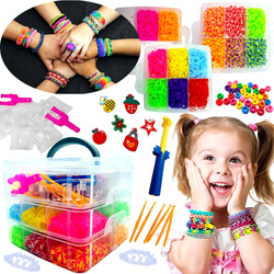 GUMKI DO ROBIENIA BRANSOLETEK ZESTAW KREATYWNY w kuferku AKCESORIA XXL