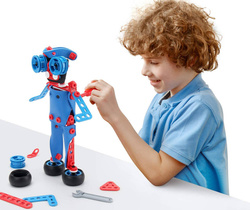 KLOCKI KONSTRUKCYJNE KREATYWNE EDUKACYJNE POJAZDY MAŁY KONSTRUKTOR 8W1