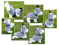 Interaktywny Piesek Husky REAGUJE Na Dotyk Dziecka