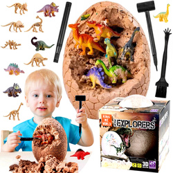 JAJO DINOZAURA JUMBO SKAMIELINA + 12 FIGUREK DINOZAURA W JAJKU ZESTAW XXL