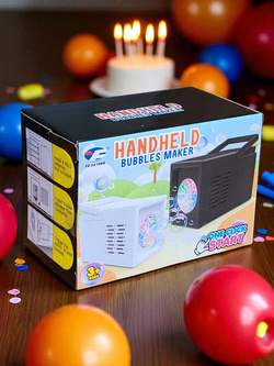 WYTWORNICA MASZYNA DO ROBIENIA BANIEK MYDLANYCH BATERIE AA NA IMPREZY PŁYN