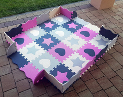 DUŻA MATA PIANKOWA 52 PUZZLE GRUBA XXL BEZPIECZNA