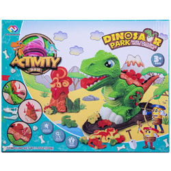DINOZAUR zestaw MASA PLASTYCZNA WYCISKARKA +WULKAN