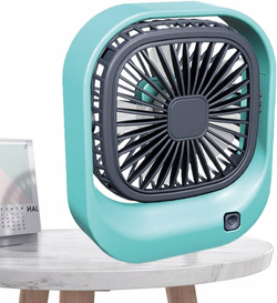 WIATRAK USB WENTYLATOR WIATRACZEK NA AKUMULATOR CICHY BIUROWY Z REGULACJA