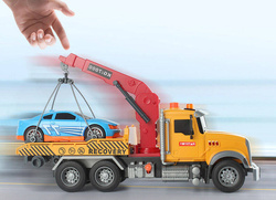 AUTO POMOC DROGOWA ZABAWKA SAMOCHÓD LAWETA DLA DZIECI HOLOWNIK Z DŹWIGIEM