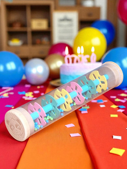 GRZECHOTKA DESZCZOWNICA TUBA Z KULKAMI MARAKAS DREWNIANA ZABAWKA MUZYCZNA