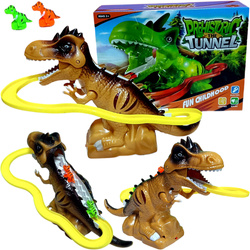 Zjeżdżalnia dinozaur TOR z autkami zabawka dinozaury Autka dla dzieci