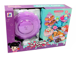 TORT URODZINOWY DO KROJENIA ze świeczkami i PATERA ZABAWKA DLA DZIECI