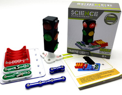 SYGNALIZACJA ŚWIETLNA LED DLA DZIECI ZESTAW MŁODY ELEKTRYK ZABAWKA DO NAUKA