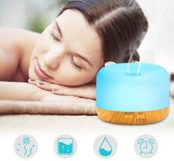 NAWILŻACZ POWIETRZA LAMPKA NOCNA ZAPACHOWY DYFUZOR AROMATERAPIA RGB + PILOT