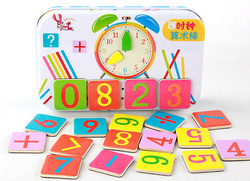 Gra Edukacyjna Zestaw do Nauki Liczenia PATYCZKI i Zegar Magnetyczne Liczby