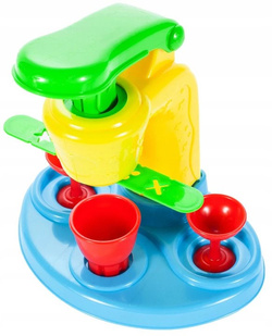 CIASTOLINA MASA PLASTYCZNA 8 SZTUK 400G KOLOROWA MASZYNKA AKCESORIA SZABLON