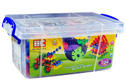 DUŻY ZESTAW KLOCKI 3D KONSTRUKCYJNE GWIAZDKI 506 ELEMENTÓW DLA DZIECI 3+