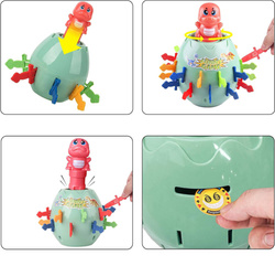 Gra DINOZAUR w beczce WESOŁA dla rodzinna dzieci SKARBONKA zabawka SZALONY