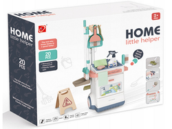 ZESTAW DO SPRZĄTANIA ODKURZACZ NA BATERIE I WÓZEK ZABAWKA DLA DZIECI - 20el