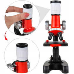 MIKROSKOP NAUKOWY DO ZABAWY UCZNIOWSKI AKCESORIA